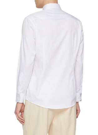 背面 - 点击放大 - ETON - Geometric Cutaway Collar Slim Cotton Shirt