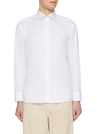 首图 - 点击放大 - ETON - Geometric Cutaway Collar Slim Cotton Shirt