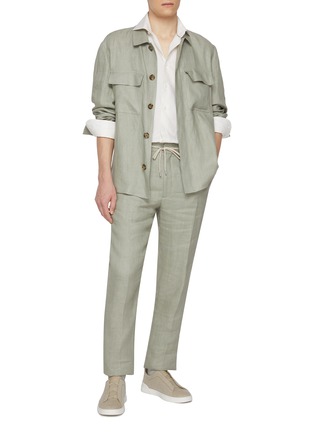 模特儿示范图 - 点击放大 - ETON - Cutaway Collar Slim Shirt
