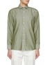 首图 - 点击放大 - ETON - Cutaway Collar Slim Cotton Linen Silk Shirt