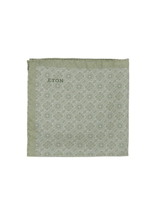 首图 - 点击放大 - ETON - Geometric Print Silk Pocket Square