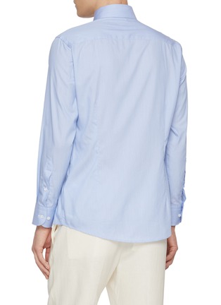背面 - 点击放大 - ETON - Cutaway Collar Slim Cotton Silk Shirt