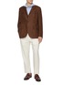 模特儿示范图 - 点击放大 - ETON - Cutaway Collar Slim Cotton Silk Shirt