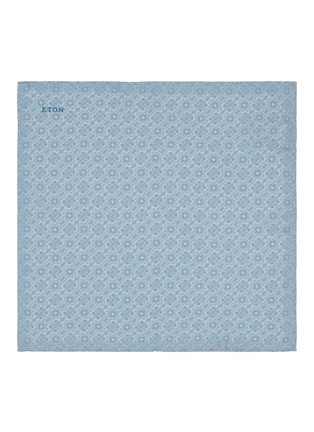 模特儿示范图 - 点击放大 - ETON - Geometric Print Silk Pocket Square