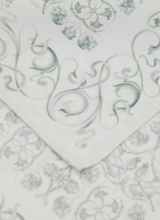 细节 - 点击放大 - ETON - Oxford Weave Print Silk Pocket Square