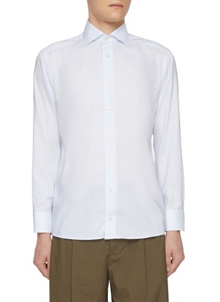 首图 - 点击放大 - ETON - Cutaway Collar Slim Cotton Shirt