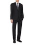 模特儿示范图 - 点击放大 - ETON - Cutaway Collar Semi Solid Slim Cotton Shirt