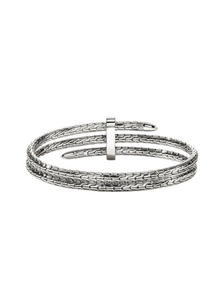 细节 - 点击放大 - JOHN HARDY - Spear Sterling Silver Diamond Flex Cuff — Size M