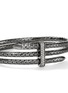 细节 - 点击放大 - JOHN HARDY - Spear Diamond Black Rhodium Sterling Silver Double Flex Cuff — Size M