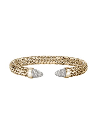 首图 - 点击放大 - JOHN HARDY - Spear 50 Diamond 14K Gold Flex Cuff — Size S