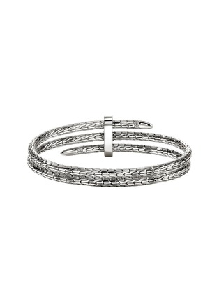 细节 - 点击放大 - JOHN HARDY - Spear Sterling Silver Diamond Flex Cuff — Size S