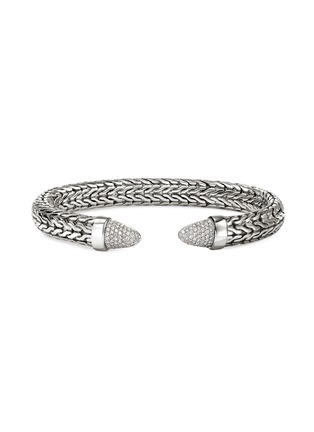 首图 - 点击放大 - JOHN HARDY - Spear 50 Diamond Sterling Silver Flex Cuff — Size S