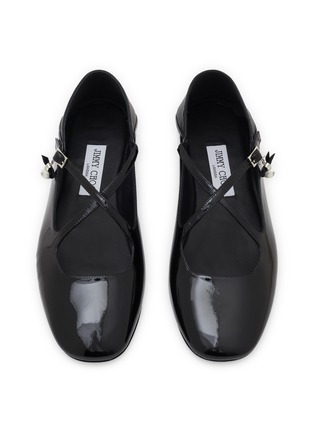 细节 - 点击放大 - JIMMY CHOO - Eleri Patent Leather Mary Jane Flats