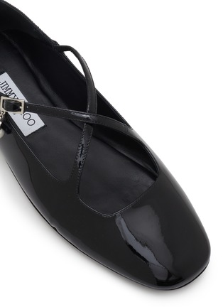 细节 - 点击放大 - JIMMY CHOO - Eleri Patent Leather Mary Jane Flats