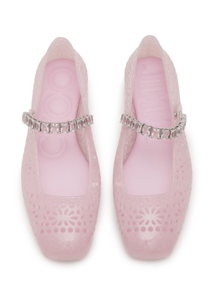 细节 - 点击放大 - JIMMY CHOO - Jelly Crystal Embellished Mary Jane Flats