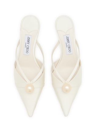 细节 - 点击放大 - JIMMY CHOO - Ana 50 Satin Mules