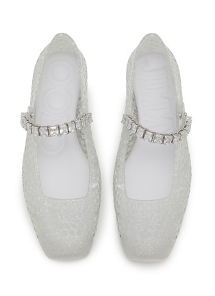 细节 - 点击放大 - JIMMY CHOO - Jelly Crystal Embellished Mary Jane Flats