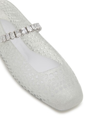 细节 - 点击放大 - JIMMY CHOO - Jelly Crystal Embellished Mary Jane Flats