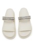 细节 - 点击放大 - JIMMY CHOO - Jadi Crystal Embellished Leather Sandals