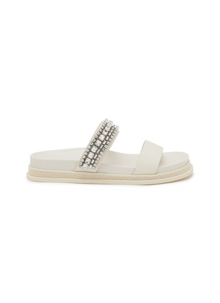 首图 - 点击放大 - JIMMY CHOO - Jadi Crystal Embellished Leather Sandals