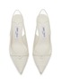 细节 - 点击放大 - JIMMY CHOO - Amita 45 Leather Slingback Pumps