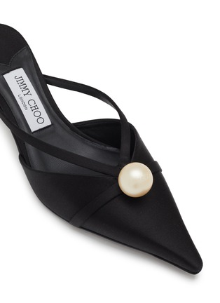 细节 - 点击放大 - JIMMY CHOO - Ana 50 Satin Mules