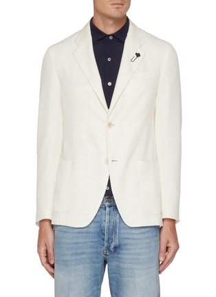 首图 - 点击放大 - LARDINI - Single Breasted Notch Lapel Weave Blazer