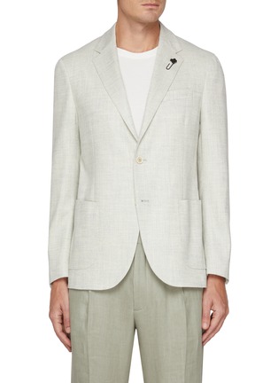首图 - 点击放大 - LARDINI - Single Breasted Notch Lapel Blazer