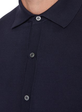  - LARDINI - Cotton Knit Polo Cardigan