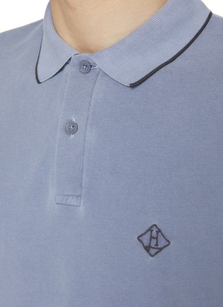  - HERNO - Logo Pigment Dyed Cotton Polo Shirt
