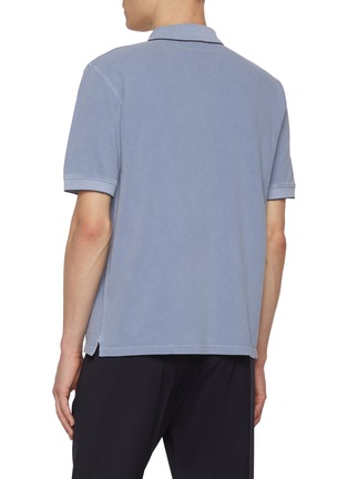 背面 - 点击放大 - HERNO - Logo Pigment Dyed Cotton Polo Shirt