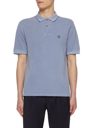首图 - 点击放大 - HERNO - Logo Pigment Dyed Cotton Polo Shirt