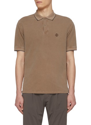 首图 - 点击放大 - HERNO - Logo Pigment Dyed Cotton Polo Shirt