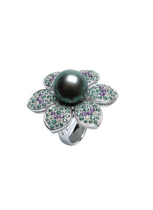 首图 - 点击放大 - JEWELMER - Effloro 18K White Gold Peridot Amethyst Topaz Pearl Ring