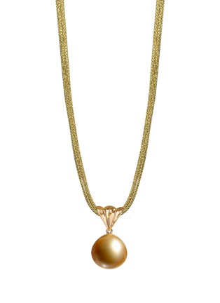 首图 - 点击放大 - JEWELMER - Noël Golden South Sea Pearl 18K Gold Pendant Necklace