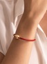 细节 - 点击放大 - JEWELMER - Lien Doré Pearl of Life Golden South Sea Pearl 18K Gold Leather Cord Bracelet