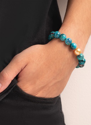 细节 - 点击放大 - JEWELMER - Azur Pearl Shattuckite Bracelet