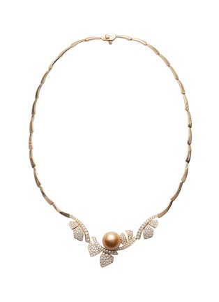 首图 - 点击放大 - JEWELMER - Cruise 18K Yellow Gold Pearl Diamond Necklace