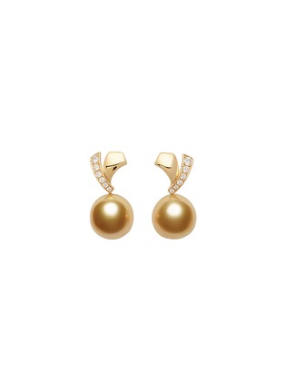 首图 - 点击放大 - JEWELMER - Cruise 18K Yellow Gold Pearl Diamond Earrings
