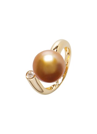 首图 - 点击放大 - JEWELMER - Comète Golden South Sea Pearl 18K Gold Ring — Size 52
