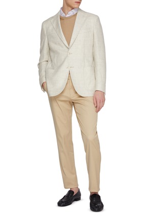 模特儿示范图 - 点击放大 - EQUIL - Single Breasted Linen Wool Blazer