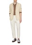 模特儿示范图 - 点击放大 - EQUIL - Notch Lapel Cotton Linen Wool Blazer