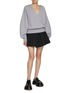 模特儿示范图 - 点击放大 - JW ANDERSON - Rounded Wrap Cotton Sweatshirt
