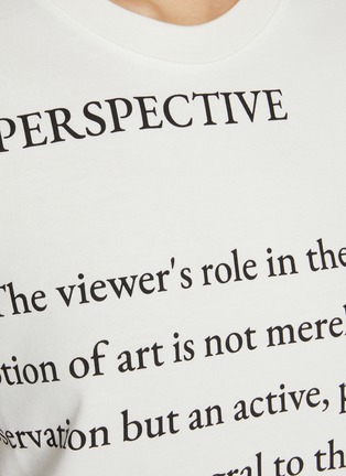  - JW ANDERSON - Text Printed Cotton T-Shirt