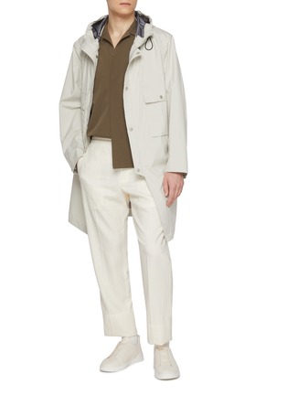 模特儿示范图 - 点击放大 - VALSTAR - Hooded Lightweight Waterproof Parka Coat