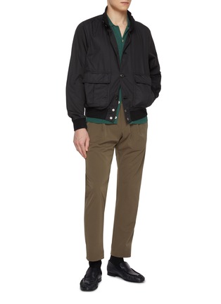 模特儿示范图 - 点击放大 - VALSTAR - Valstarino Garment Dyed Button Up Jacket