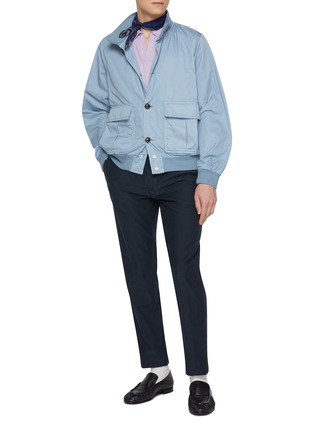 模特儿示范图 - 点击放大 - VALSTAR - Valstarino Garment Dyed Button Up Jacket