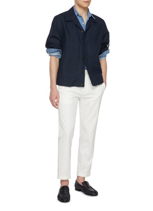 模特儿示范图 - 点击放大 - VALSTAR - Mickey Linen Coach Jacket