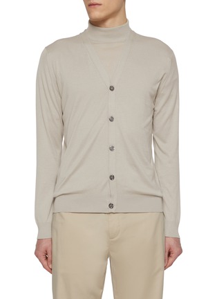 首图 - 点击放大 - JOHN SMEDLEY - V-Neck Cotton Cardigan