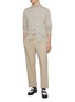模特儿示范图 - 点击放大 - JOHN SMEDLEY - V-Neck Cotton Cardigan